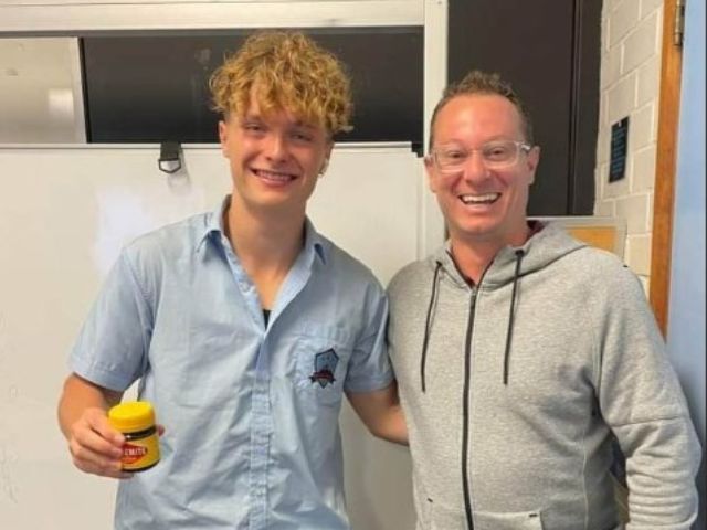 Host Dad and Danish Student
